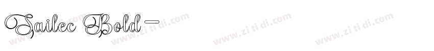 Sailec Bold字体转换